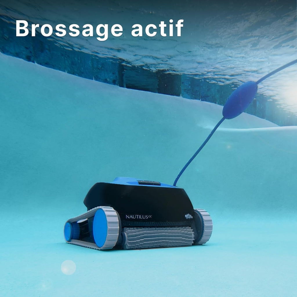 2026 Robot limpiador eléctrico para piscinas Dolphin Nautilus CC - Limpieza de paredes, piscinas enterradas de hasta 10 m