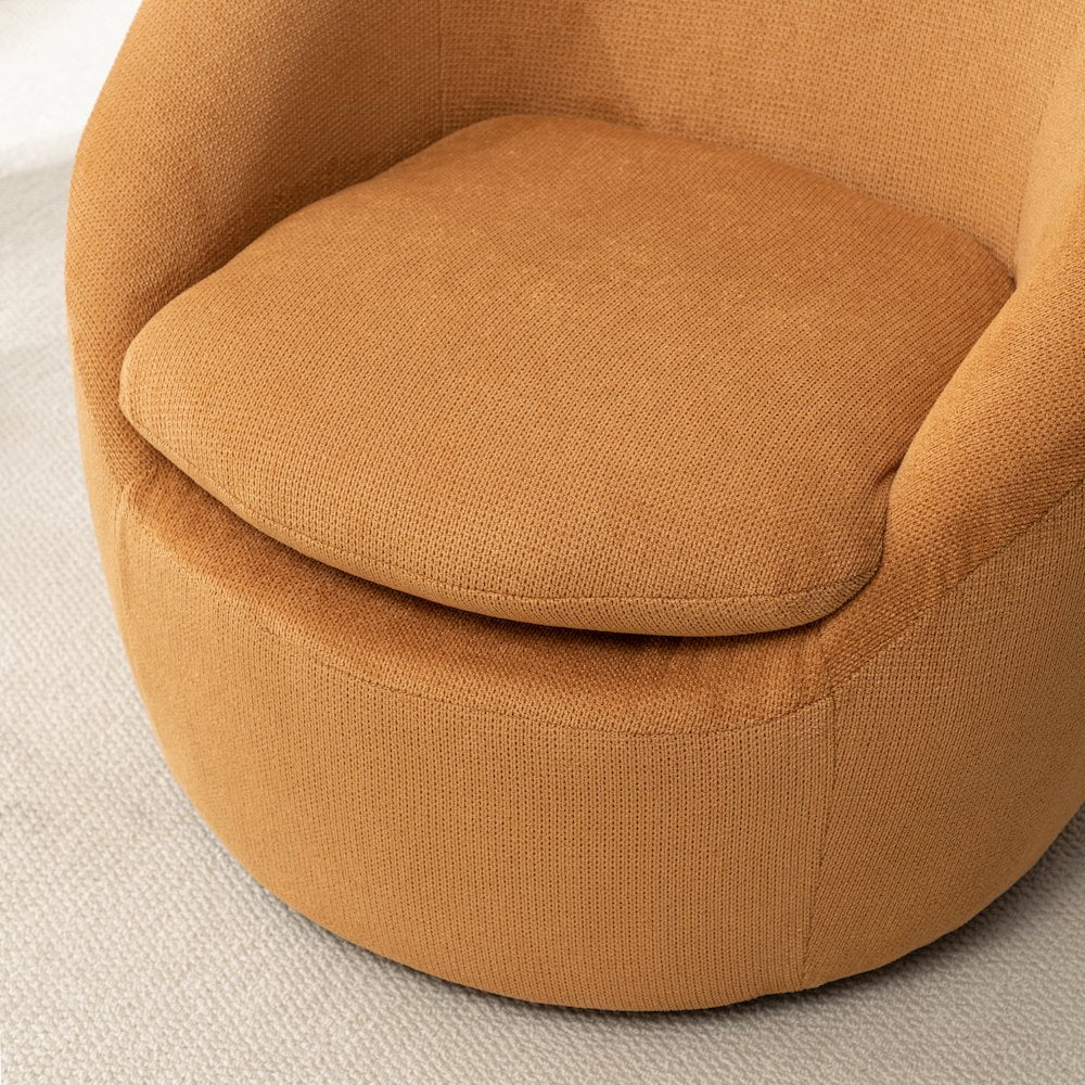 2026 NewRoundhill Furniture Winnie Modern Barrel Chair, 360" Swivel