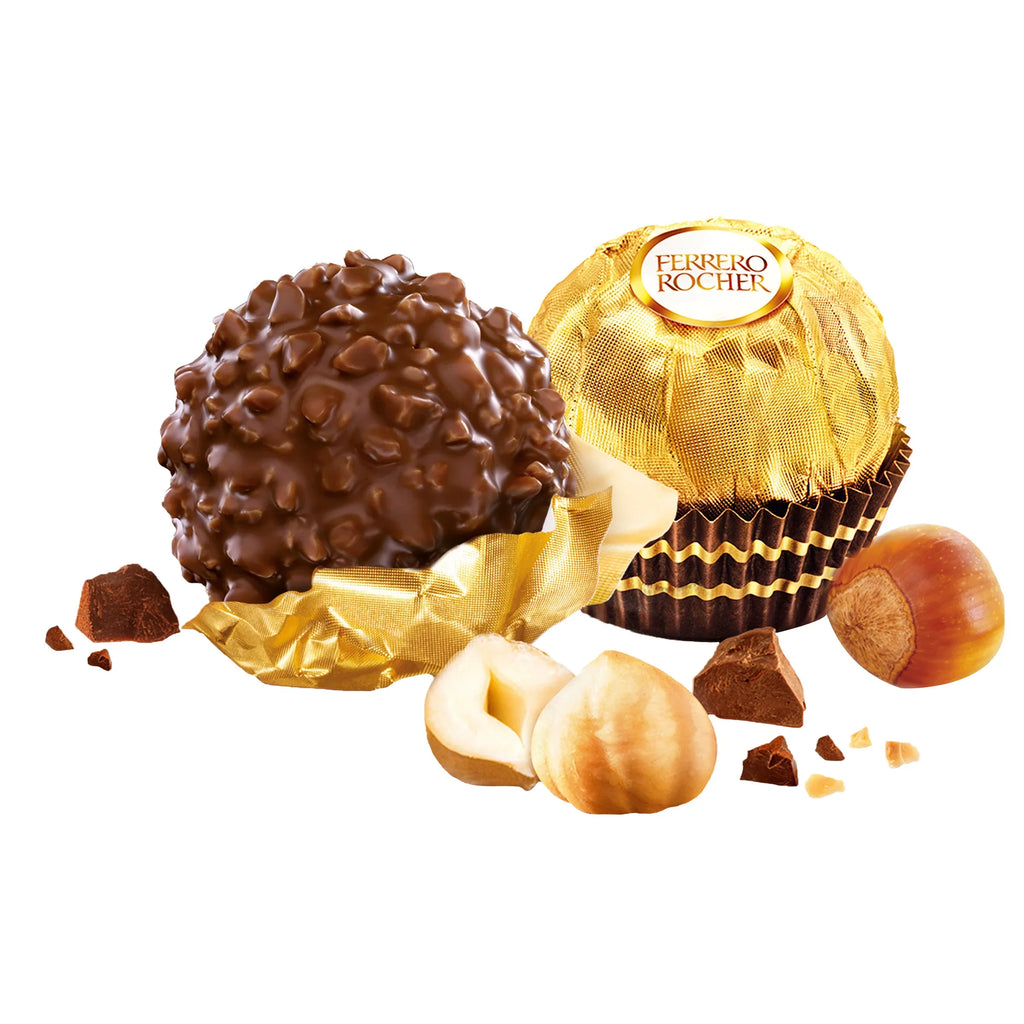 2026 NewFerrero Rocher, Milk Chocolate Hazelnut Candy, 21.2 oz, 48 Count
