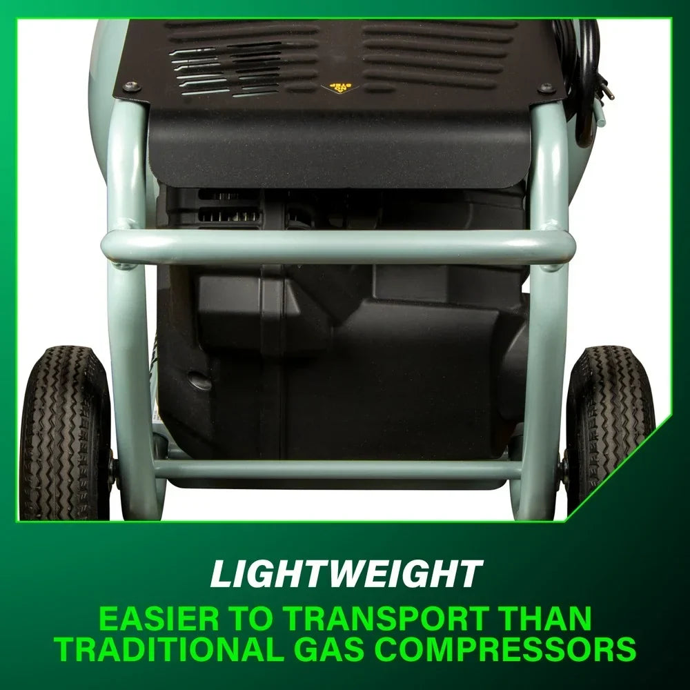 2026 NewMetabo HPT Air Compressor, THE TANK, 8-Gallon Trolley Air Compressor, 225 PSI, Versatile for Use with Framing, Siding, Finish, or Roofing Nailers, Easy Mobility with Rubber Tires, EC1315S