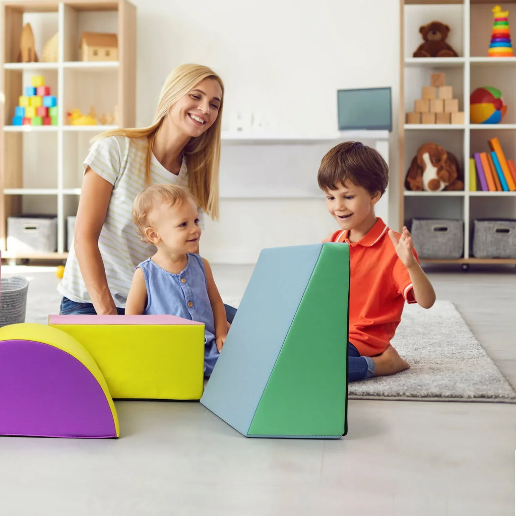2026 NewSoft Climbing Set,Foam Climbing Blocks for Toddlers, Climbing, Crawling Play Set,5PCS