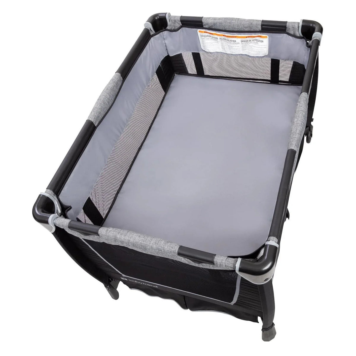 2026 NewBaby Trend Simply Smart Nursery Center Playard with Bassinet and Travel Bag - Whisper Grey