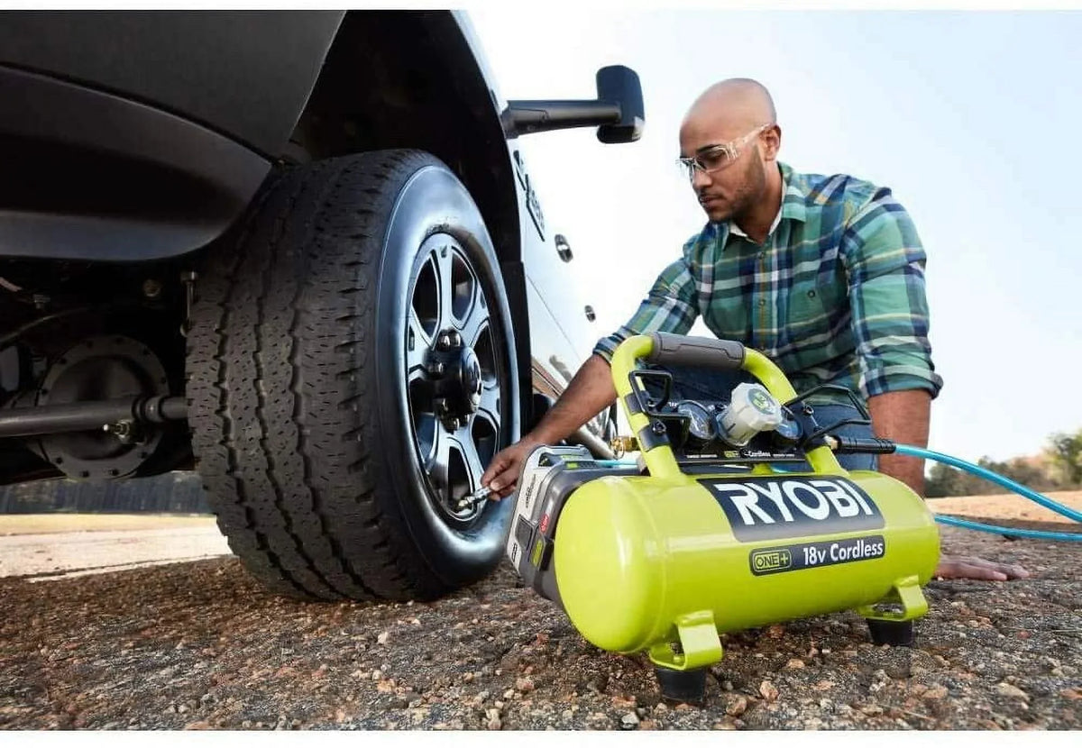 2026 NewRyobi 18-Volt ONE+ Cordless 1 Gal. Portable Air Compressor (Tool Only)