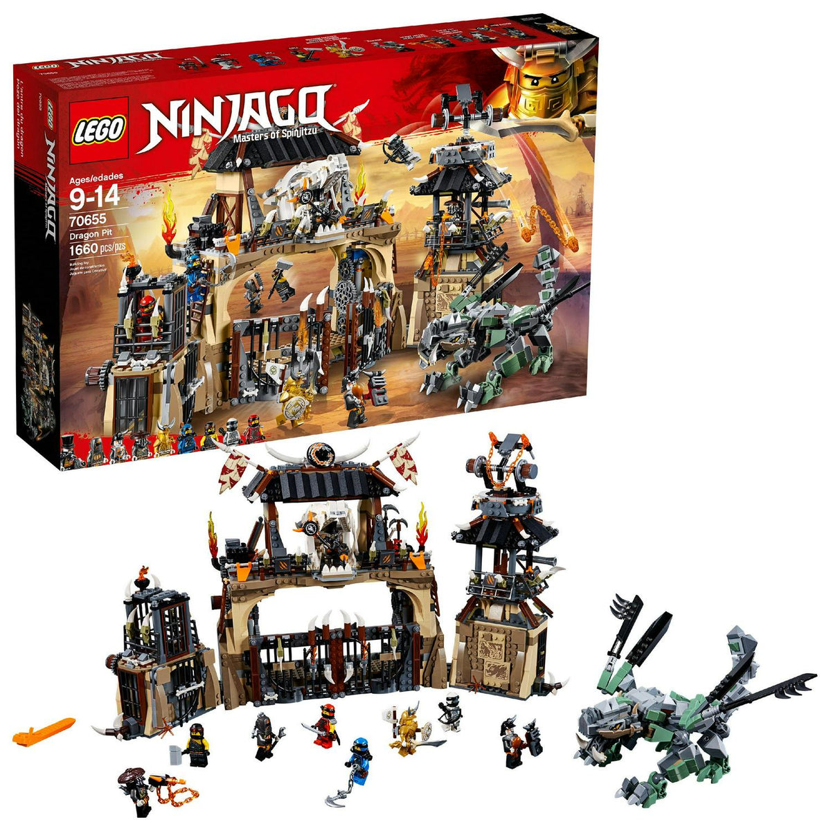 2026 NewLEGO Ninjago Dragon Pit 70655 Ninja Dragon Building Toy