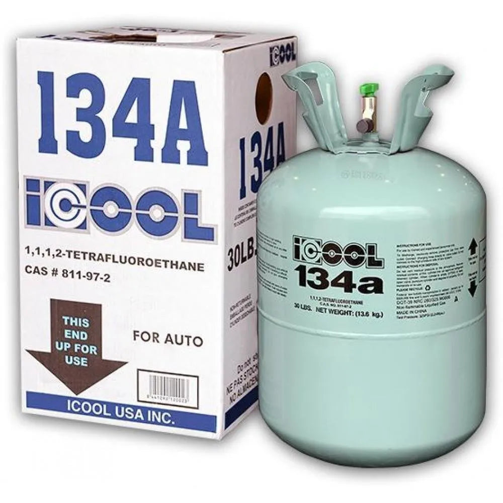 2026 Refrigerante R134A, botella llena de R-134A, peso neto, adecuado para aires acondicionados automotrices y refrigeradores