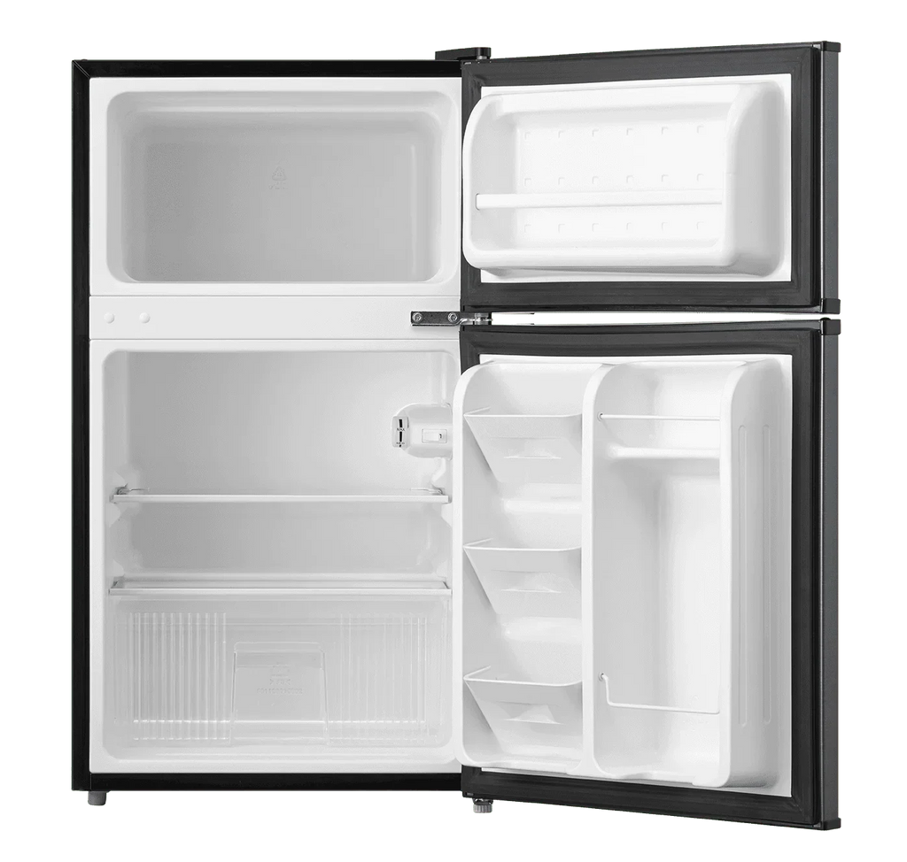2026 NewArctic King 3.2 Cu ft Two Door Mini Fridge with Freezer, Stainless Steel, E-Star, ARM32D5ASL