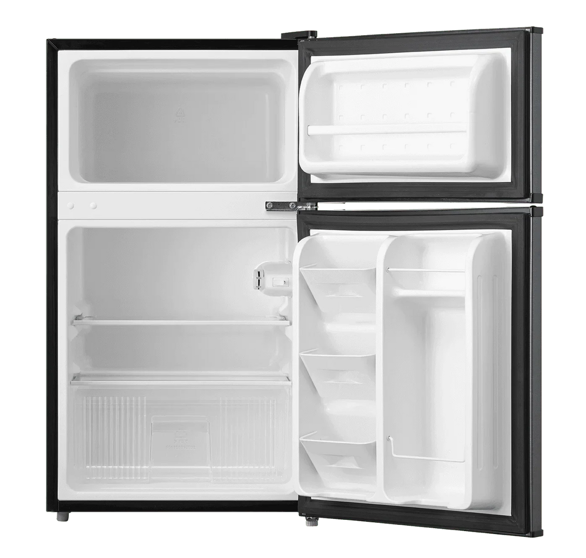 2026 NewArctic King 3.2 Cu ft Two Door Mini Fridge with Freezer, Stainless Steel, E-Star, ARM32D5ASL