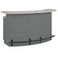 2026 NewSuncast Backyard Oasis Entertainment Outdoor Bar with Pull-Out Drawers and Shelves, Marble