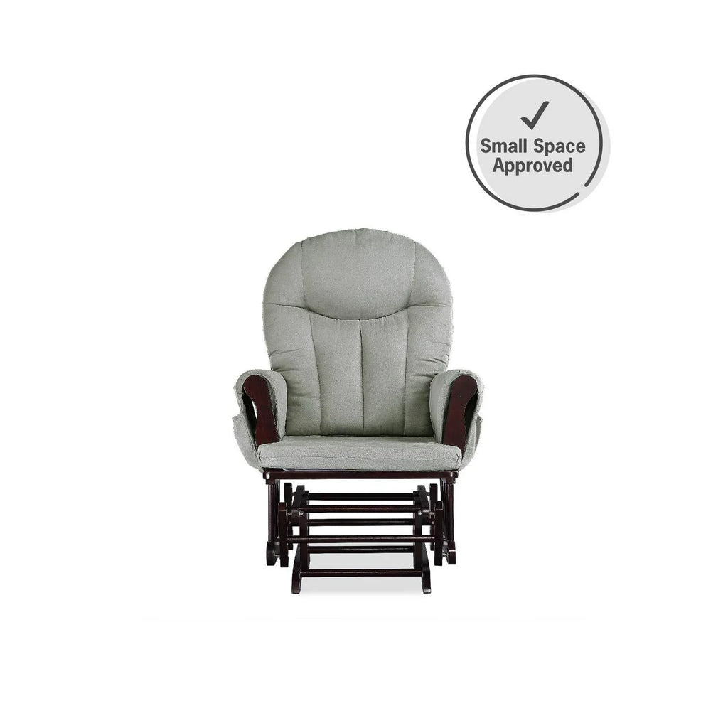 2026 NewBaby Relax Huntington Glider Rocker. Gray and Espresso