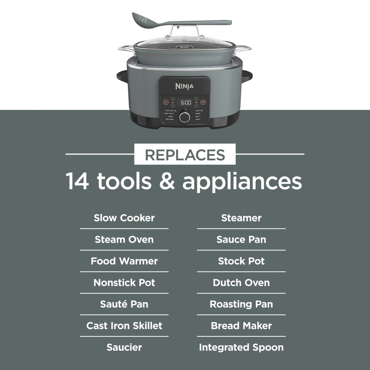 2026 NewNinja Foodi 8.5 Qt PossibleCooker PRO,Gray, MC1001