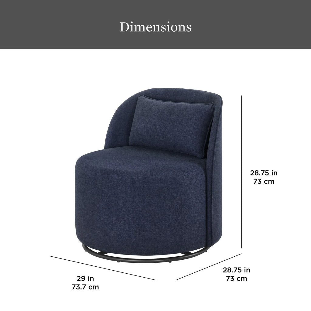 2026 NewBetter Homes & Gardens Juliet Modern Arch Swivel Accent Chair, Cream Boucle