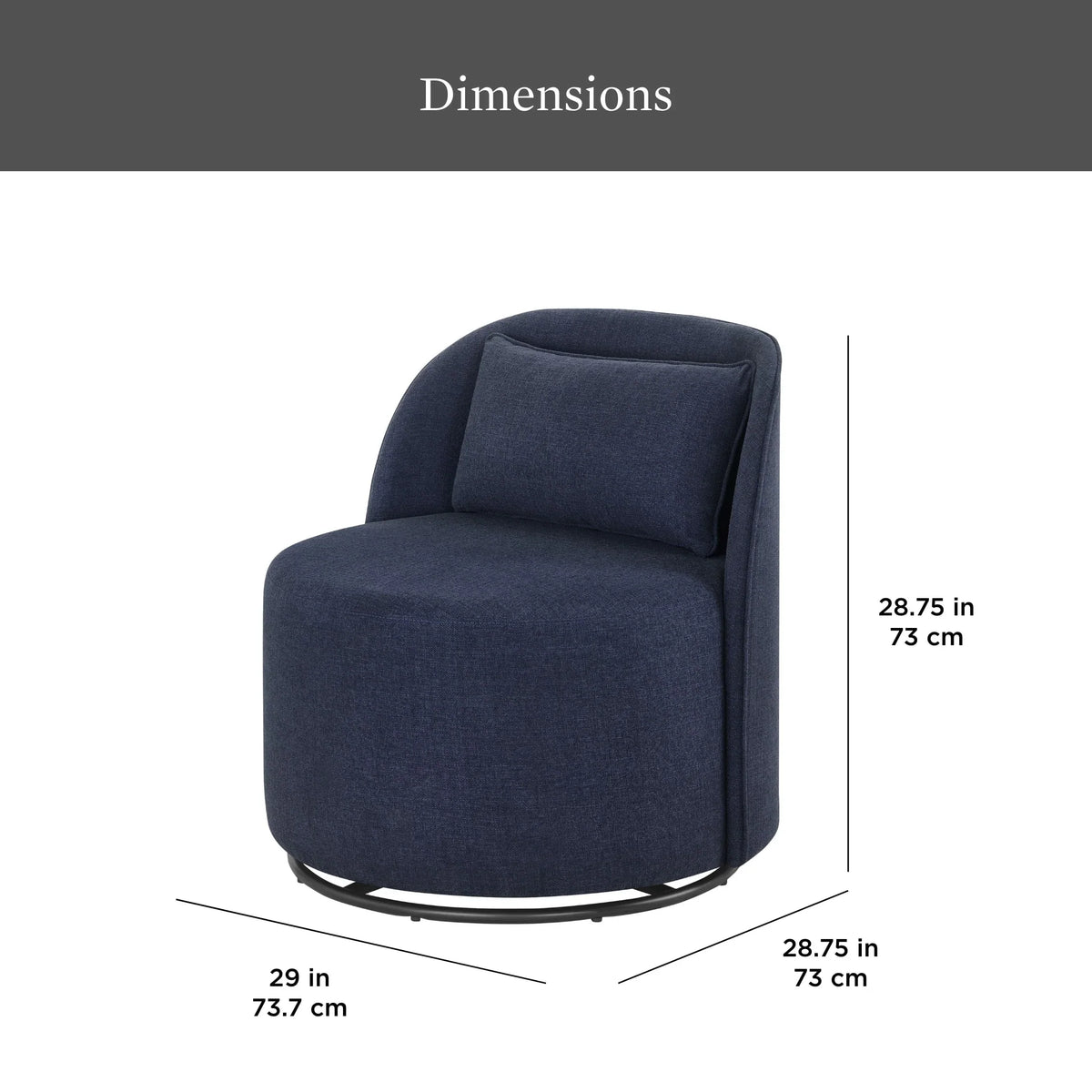 2026 NewBetter Homes & Gardens Juliet Modern Arch Swivel Accent Chair, Cream Boucle