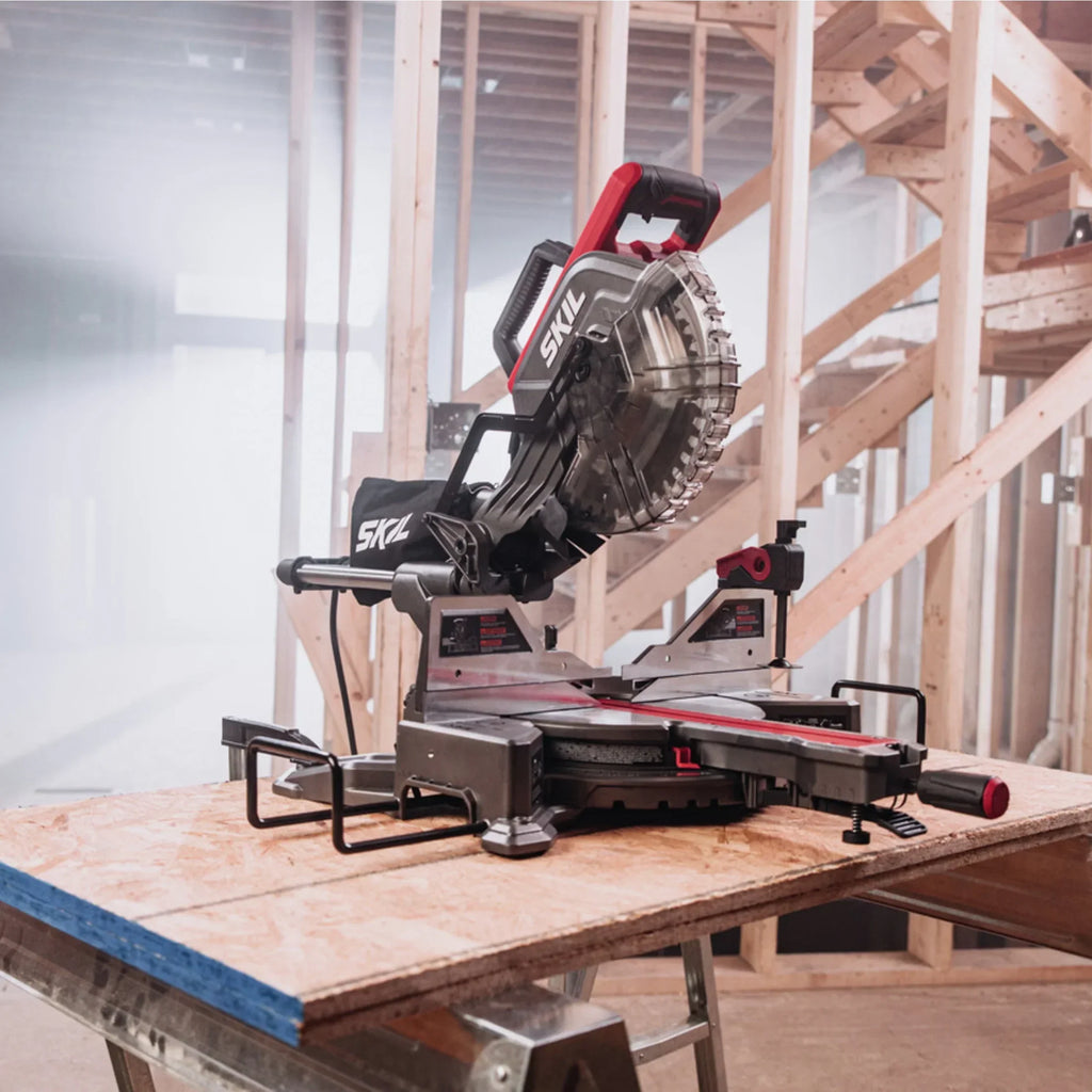 2026 NewSKIL 15 Amp 10'' Corded Electric Dual Bevel Sliding Miter Saw