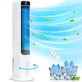 2026 New3-in-1 Evaporative Air Cooler LifePlus Portable Tower Cooling Fan Oscillating Swamp Cooler 41.5" White