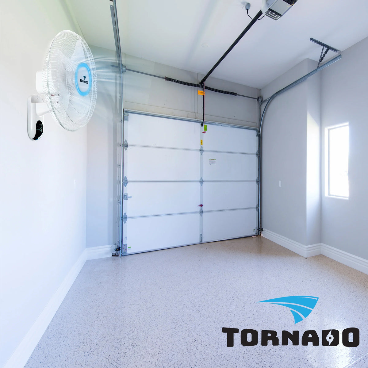 2026 New2 Pack - Tornado 16 Inch Wall Mount Fan - Remote Control Included - 3 Speed Settings - UL Safety Listed