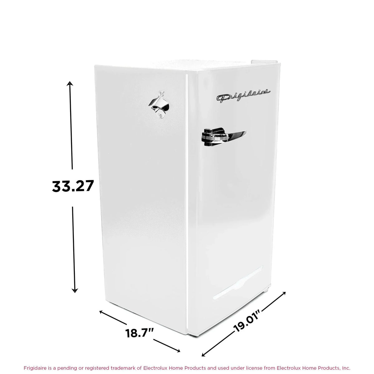 2026 NewFrigidaire EFR376-C-PINK 3.2-Cu.-Ft. 65-Watt Retro Bar Fridge with Side Bottle Opener (Pink)