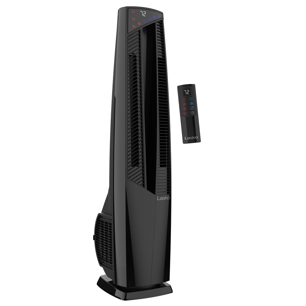 2026 NewLasko 38" Duo Comfort High Velocity Fan and Electric Ceramic Space Heater, Remote, Black, FHV801