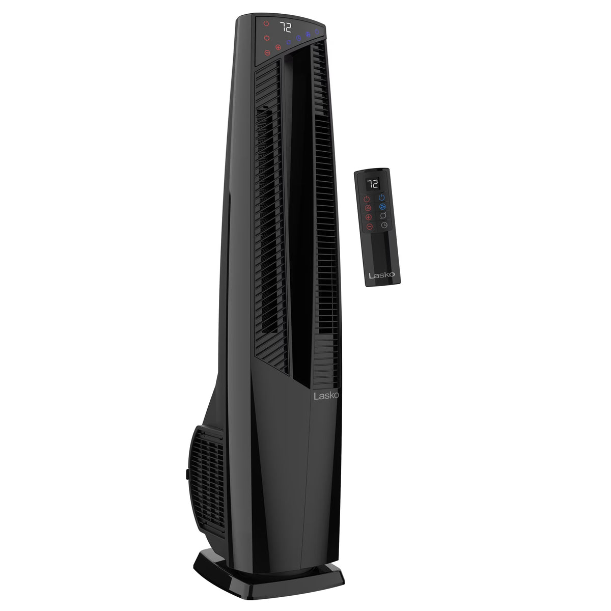 2026 NewLasko 38" Duo Comfort High Velocity Fan and Electric Ceramic Space Heater, Remote, Black, FHV801