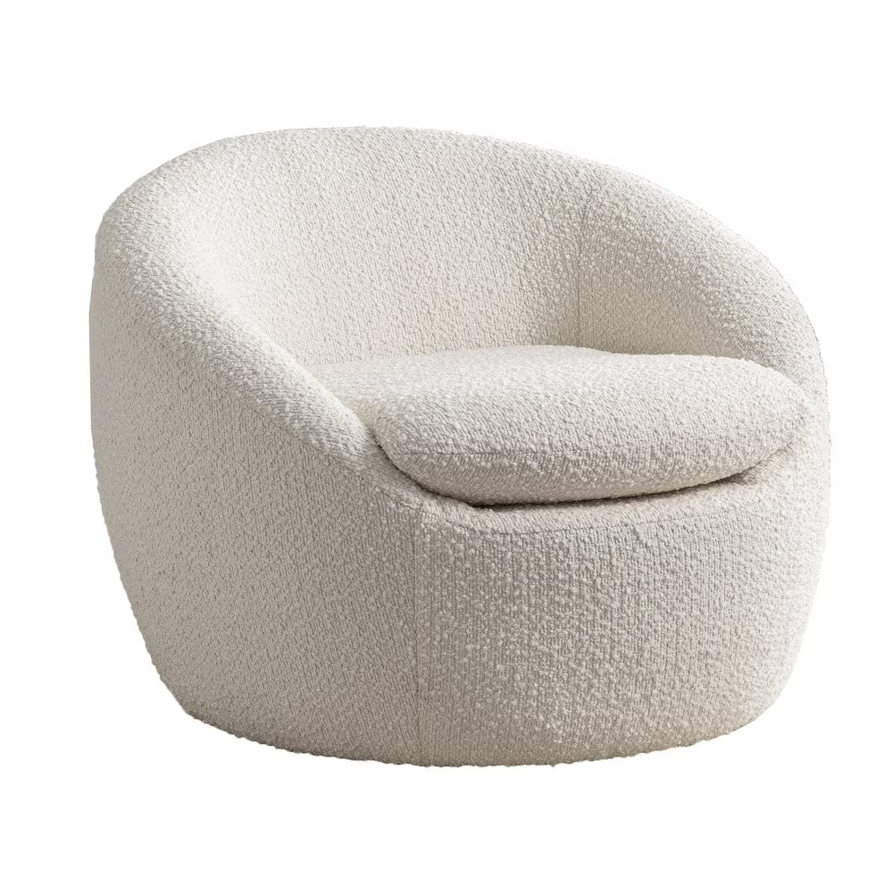 2026 NewRoundhill Furniture Winnie Modern Barrel Chair, 360" Swivel