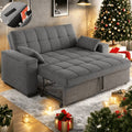 2026 NewSofa Bed, Lofka 3 in 1 Convertible Couch Bed with Storage Armrest and Adjustable Backrest for Living Room, Dark Gray