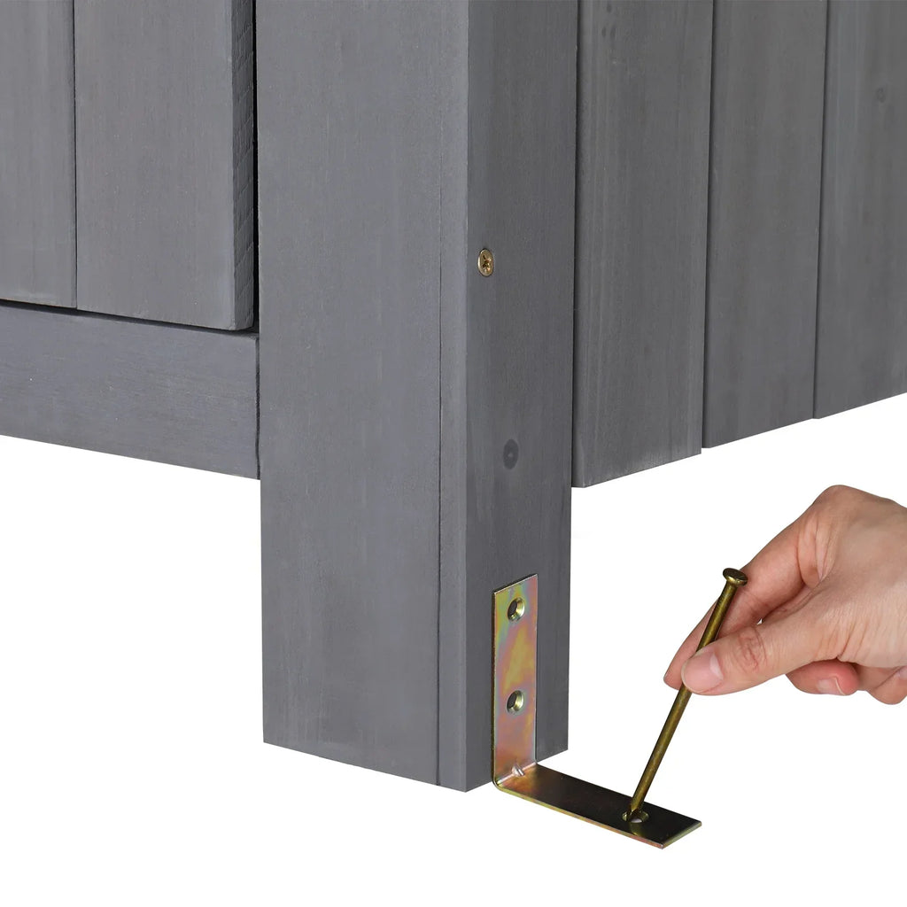 2026 NewiTopRoad 70in Outdoor Storage Shed for Garden Tools, Wooden Patio Shed Lockers