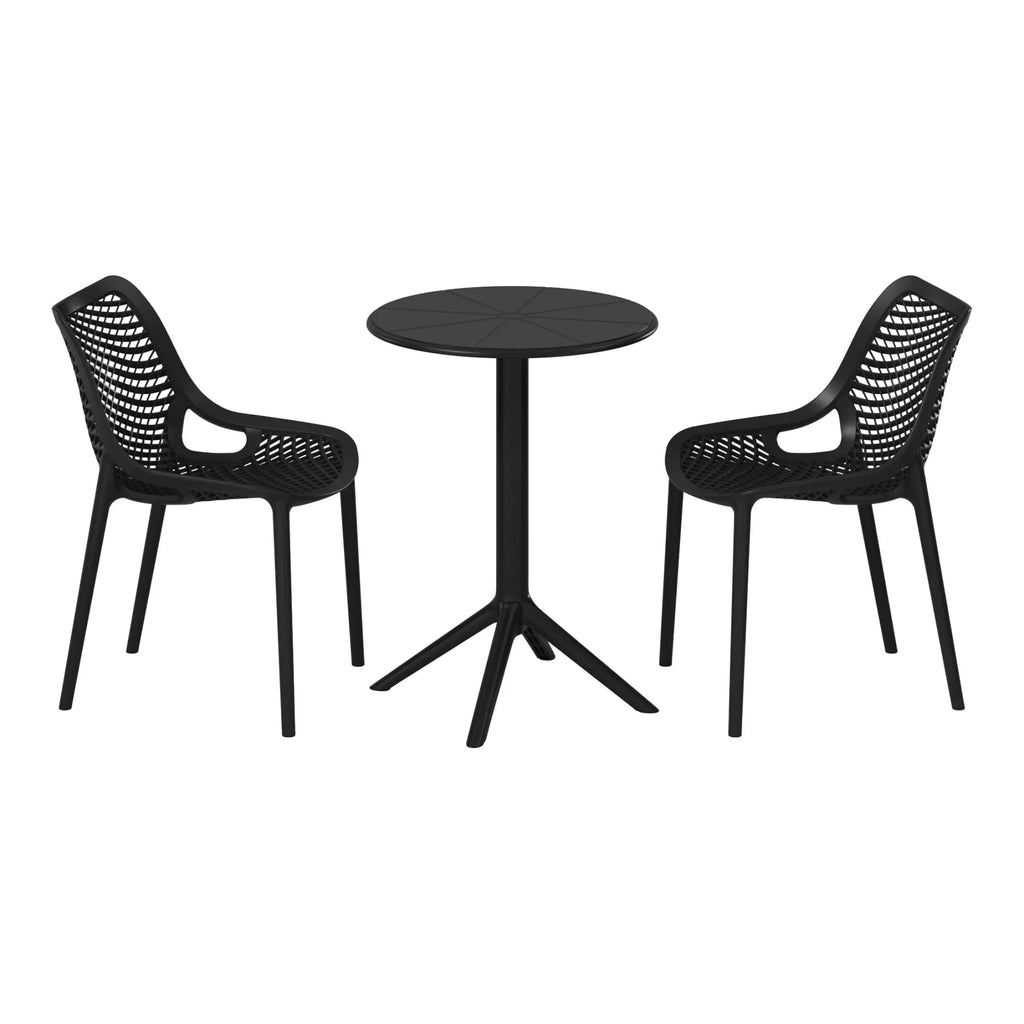2026 NewWestinTrends Playa 3-Piece Outdoor Resin Patio Bistro Set with Stackable Patio Dining Side Chairs, Olive Green