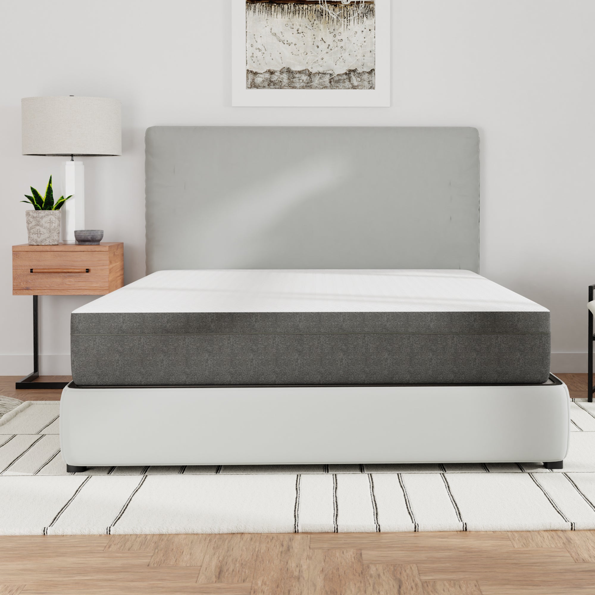 10 Inch Gel Infused Memory Foam Mattress With Edge Support Medium Firm