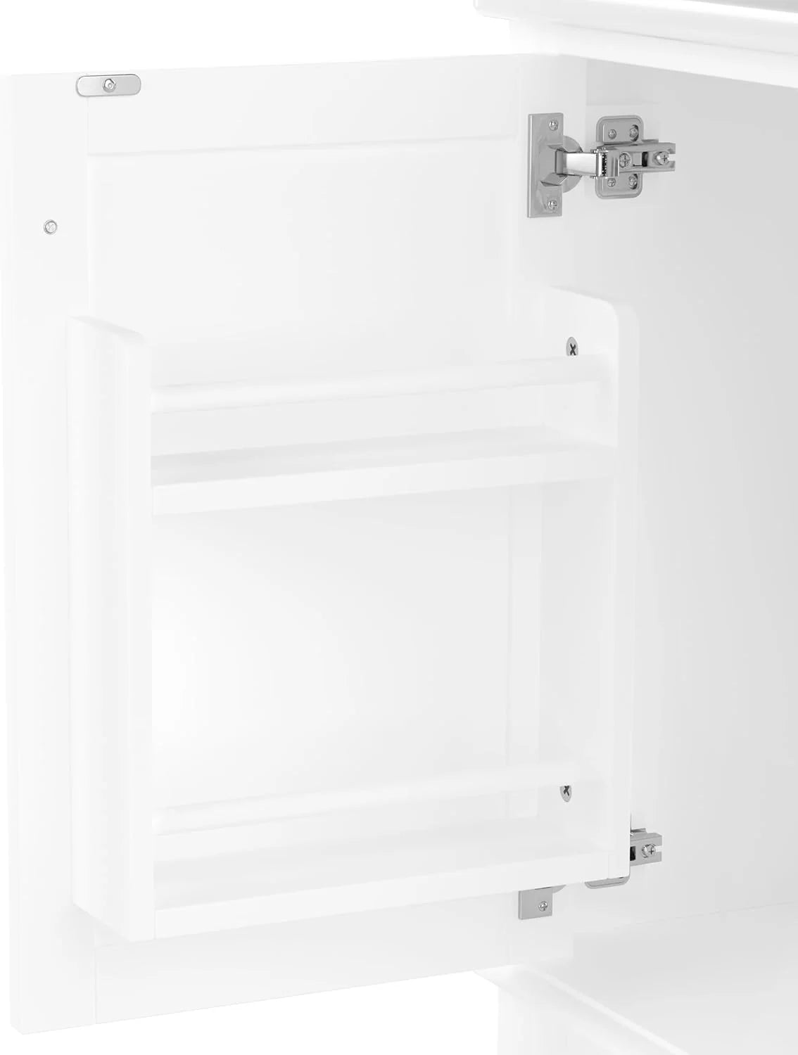 2026 Moimhear Mueble de baño de pie, lavabo, lacado completo, tres cajones silenciosos, lavabo de cerámica integrado (blanco, 76 x 46 x 83,5 cm)