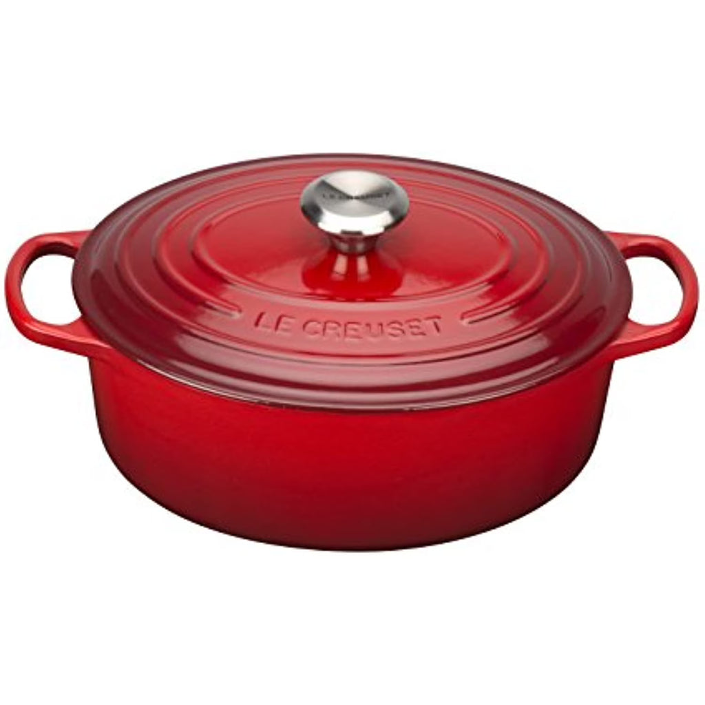 2026 NewLe Creuset Enameled Cast Iron Signature Oval Dutch Oven, 5 qt., Cerise