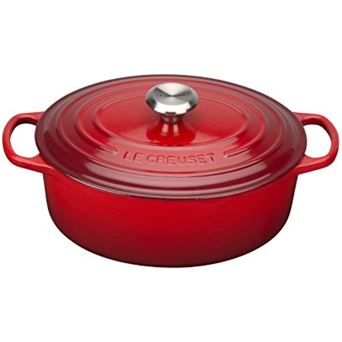 2026 NewLe Creuset Enameled Cast Iron Signature Oval Dutch Oven, 5 qt., Cerise