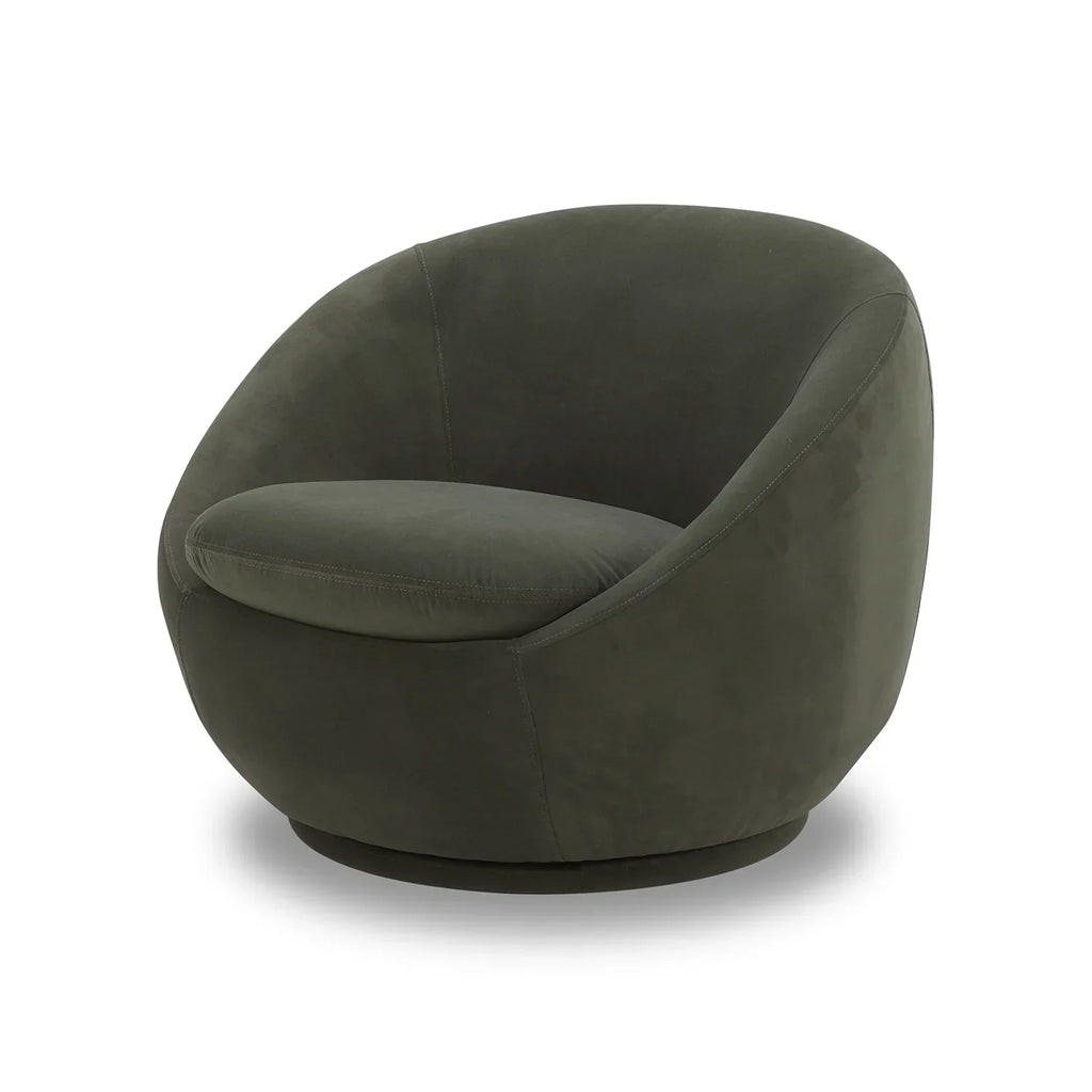 2026 NewBetter Homes & Gardens Mira Swivel Accent Chair, Cream Shearling