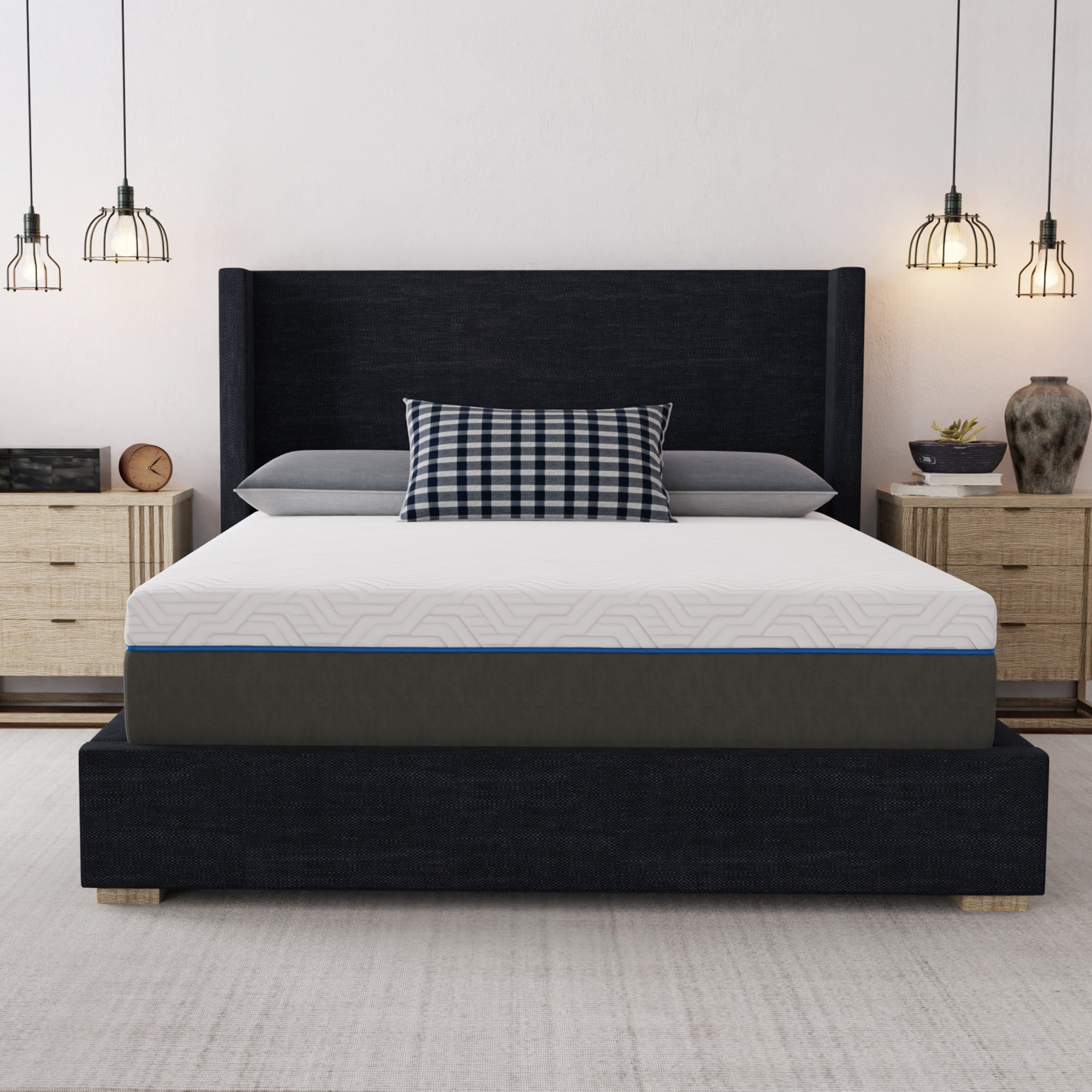 12 Inch Gel Infused Memory Foam Mattress Firm Support Cooling Comfort