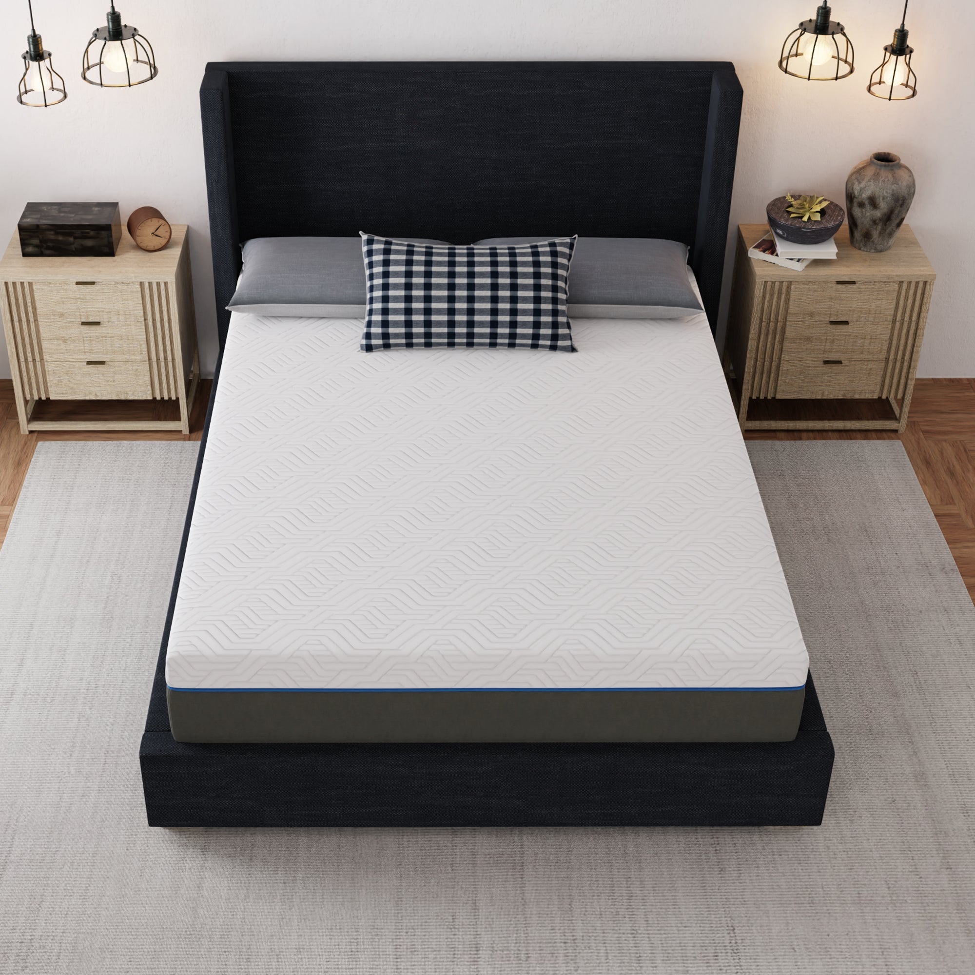 12 Inch Gel Infused Memory Foam Mattress Firm Support Cooling Comfort