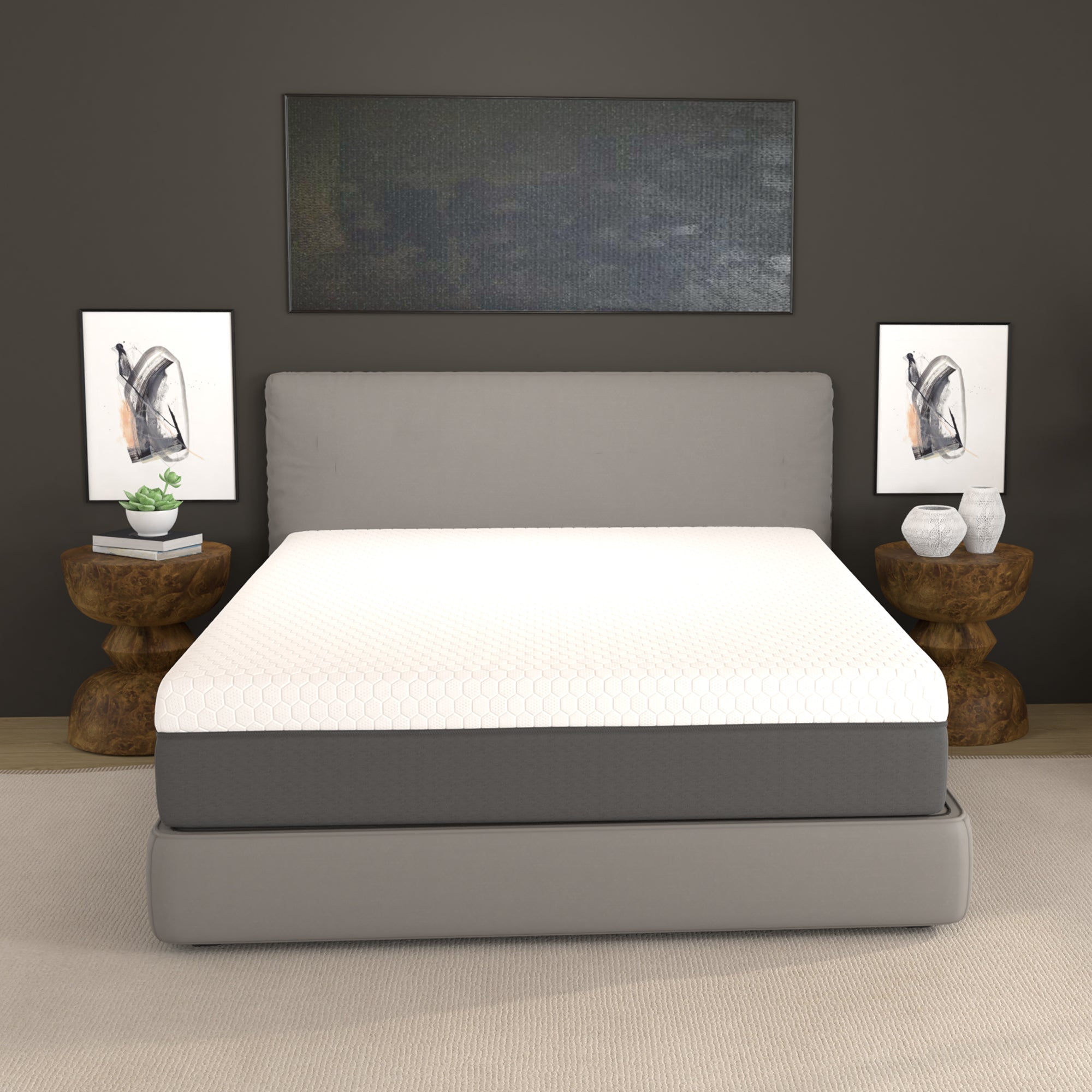 12 Inch Zoned Cooling Memory Foam Mattress Medium Support Comfort