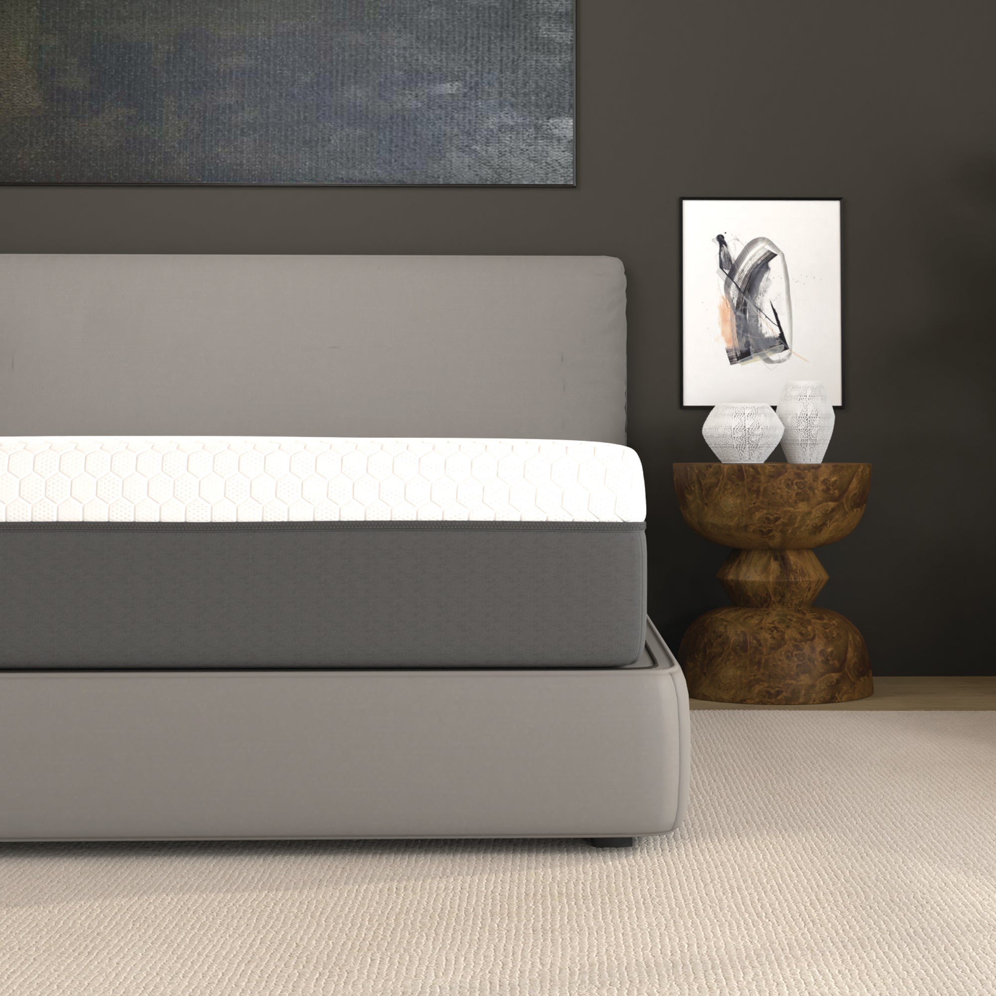 12 Inch Zoned Cooling Memory Foam Mattress Medium Support Comfort