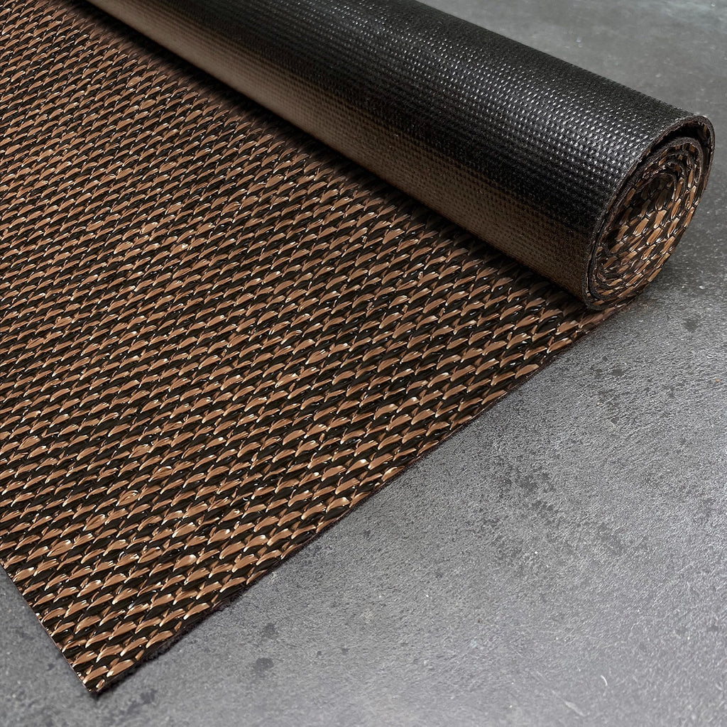 2026 Alfombra vinílica Premium de tejido trenzado de alta gama Marrón 200x290 cm