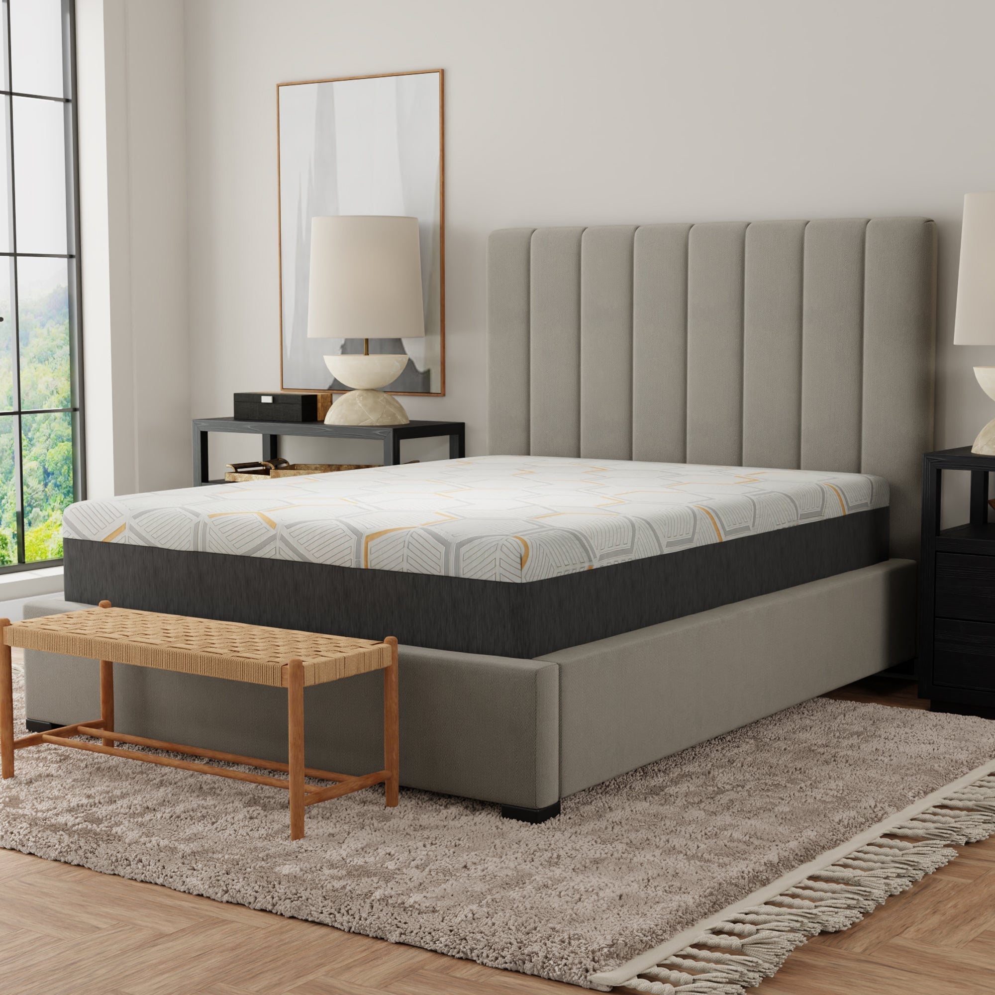 12 Inch Copper Gel Infused Memory Foam Mattress Premium Cooling Support
