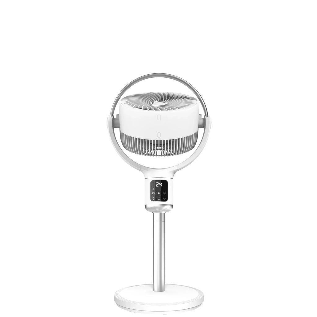 2026 NewLasko Whirlwind 7" 24-Speed Orbital Motion 25ft/s Airflow Remote Control Pedestal Fan, APDC301