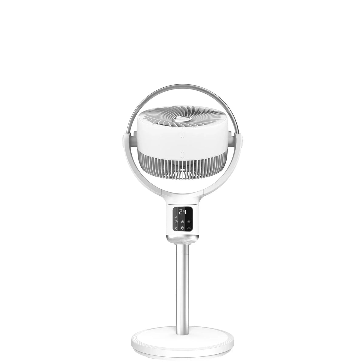 2026 NewLasko Whirlwind 7" 24-Speed Orbital Motion 25ft/s Airflow Remote Control Pedestal Fan, APDC301