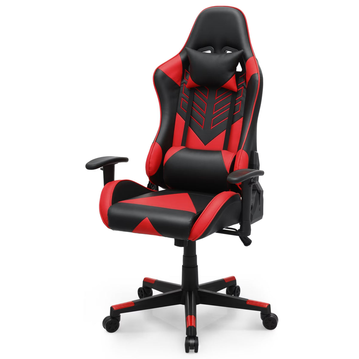 2026 NewMagshion Ergonomic Gaming Chair, Comfortable Gaming Chair, Computer Chair Leather Desk Chair Adjustable Swivel Gaming Office Chair, Blue