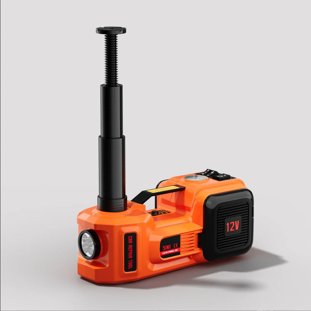 2026 NewSZTAA Electric Car Jack Lift with Air Compressor and Emergency Hammer 5 Ton/11023 lbs Hydraulic Jack for SUV Sedan Truck Change Tires Garage Repair