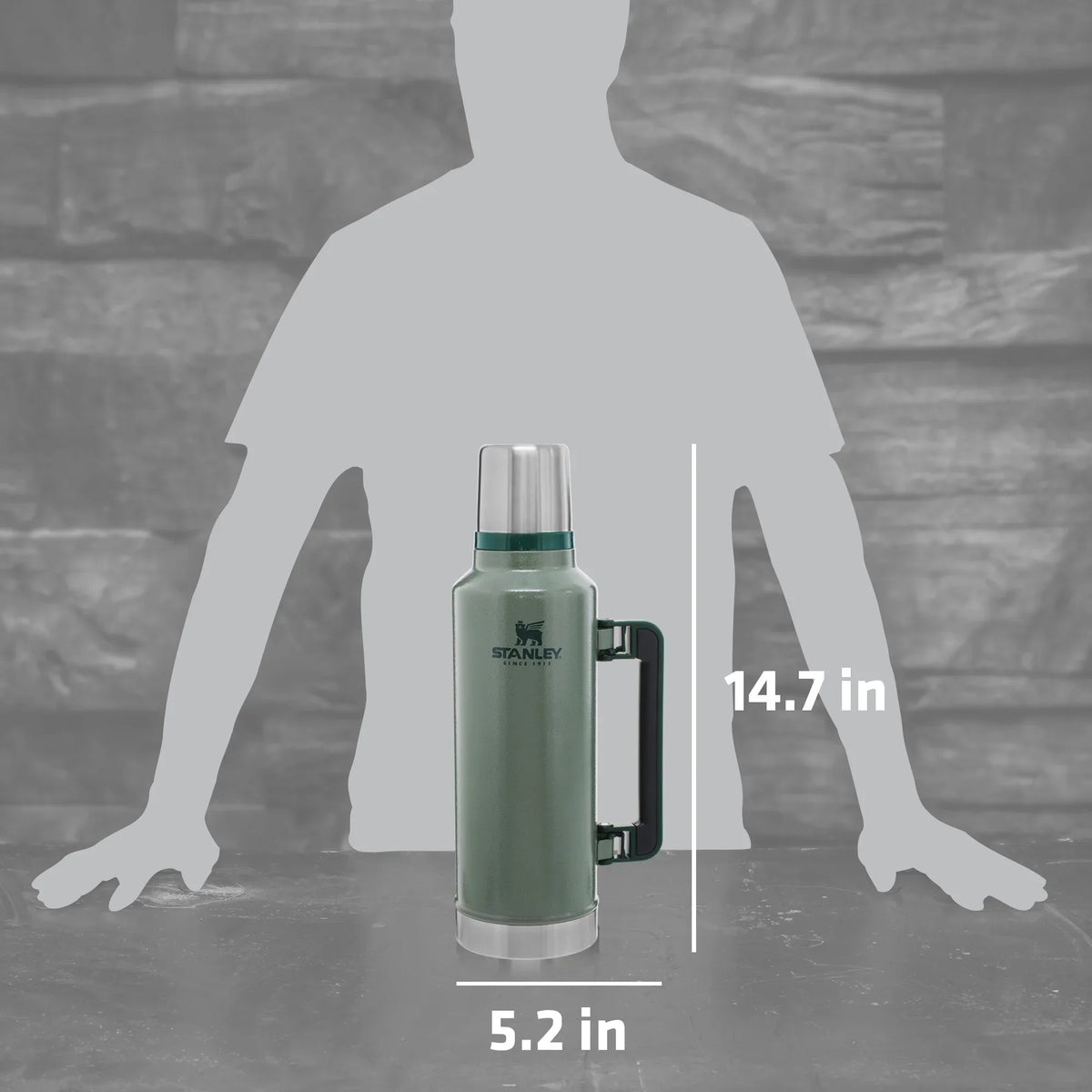 2026 NewStanley Classic Vacuum Insulated Stainless Steel Bottle, 2 qt