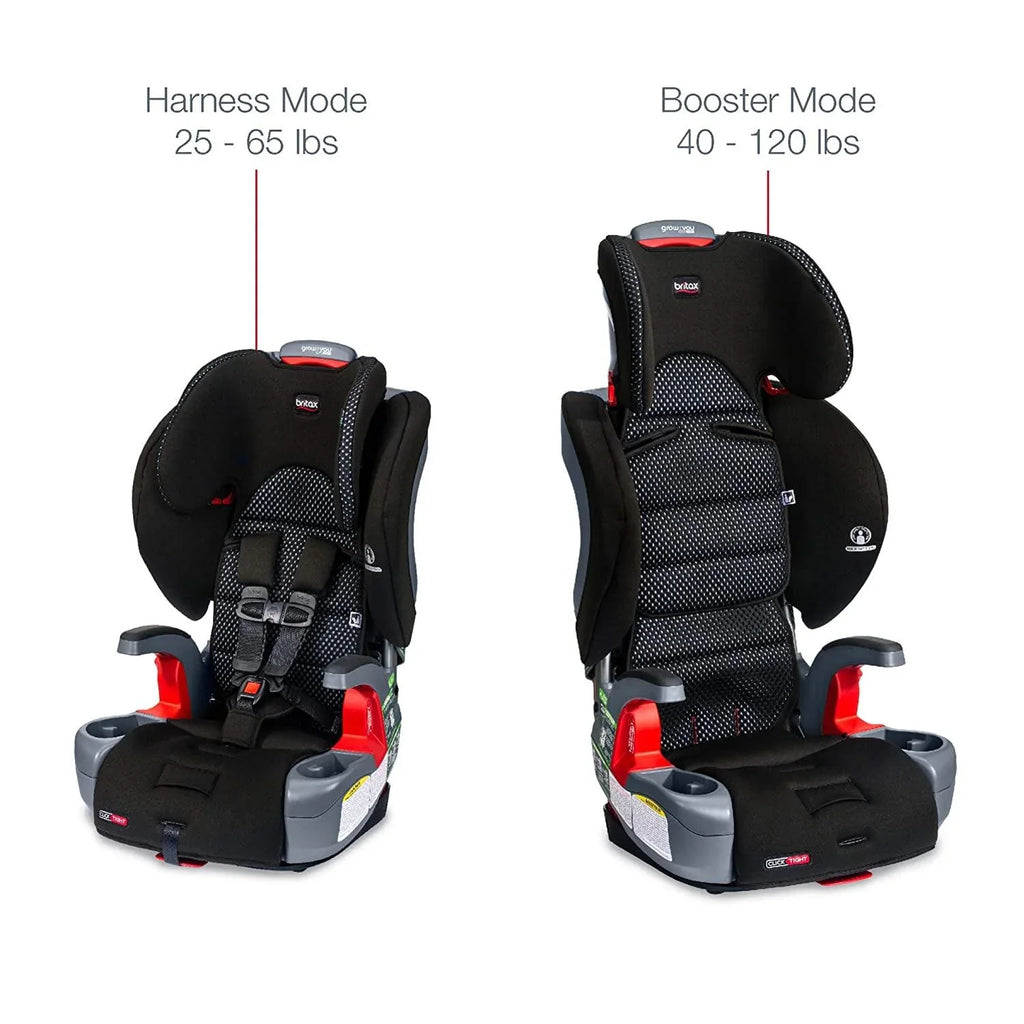 2026 NewBritax Grow With You ClickTight Harness-2-Booster Car Seat. 2-in-1 High Back Booster. Cool Flow Grey