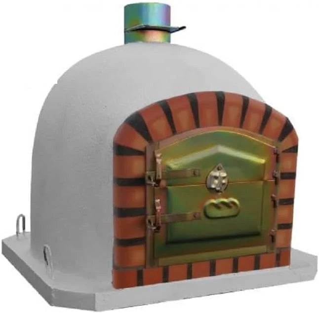 2026 AzJardin- HORNO DE LEÑA MORUNO 100cm- Horno de exterior o interior ideal para asados y pizzas. Puerta hierro zincado. Termómetro instalado en puerta. Fabricado en ladrillo refractario y mortero.