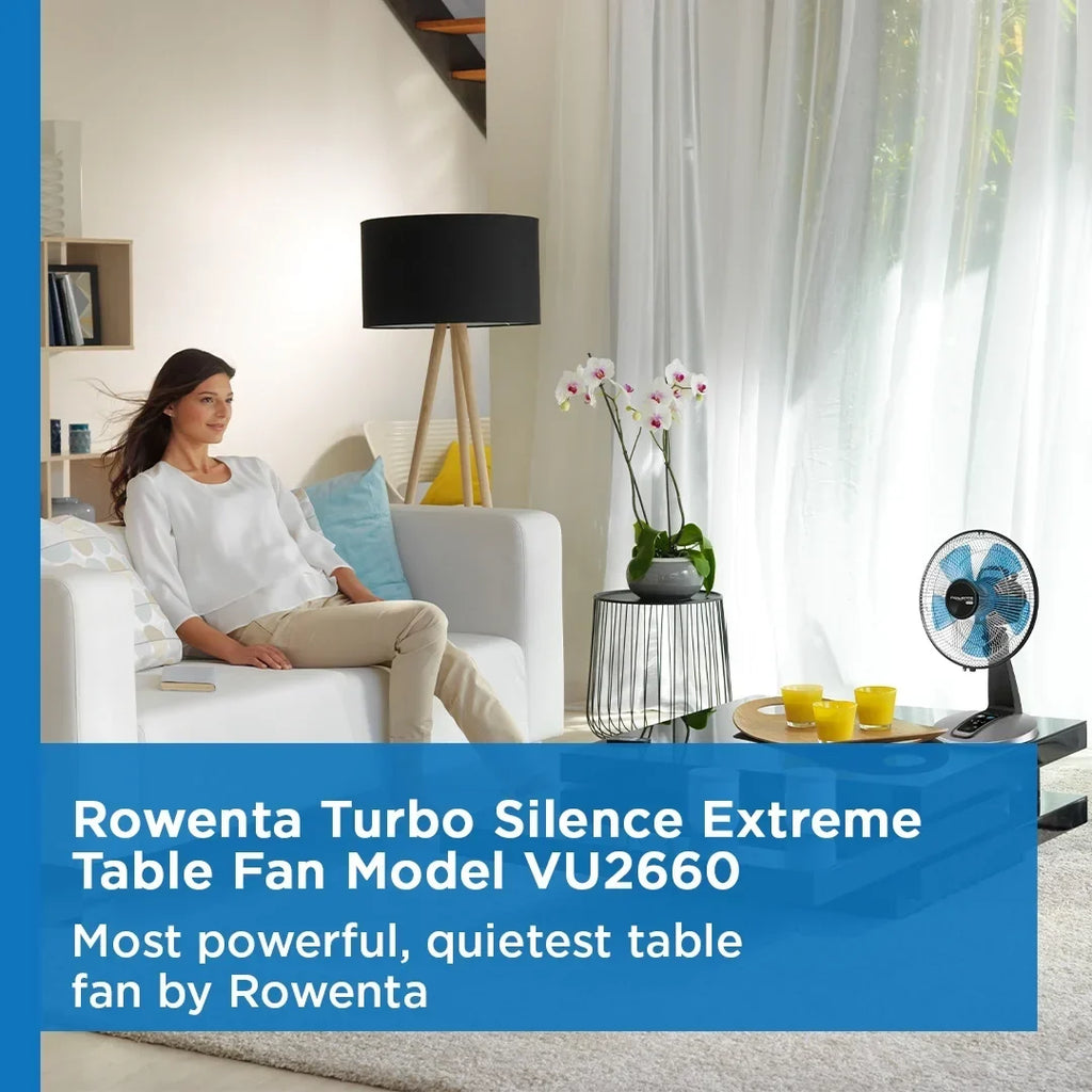 2026 NewRowenta Turbo Silence Standing Floor Fan with Remote, 53 Inch, Portable, 5 Speeds, VU5670