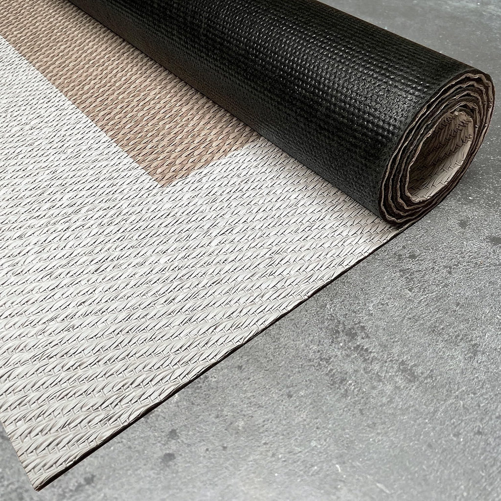 2026 Alfombra vinílica Premium de tejido trenzado de alta gama Marrón 200x290 cm