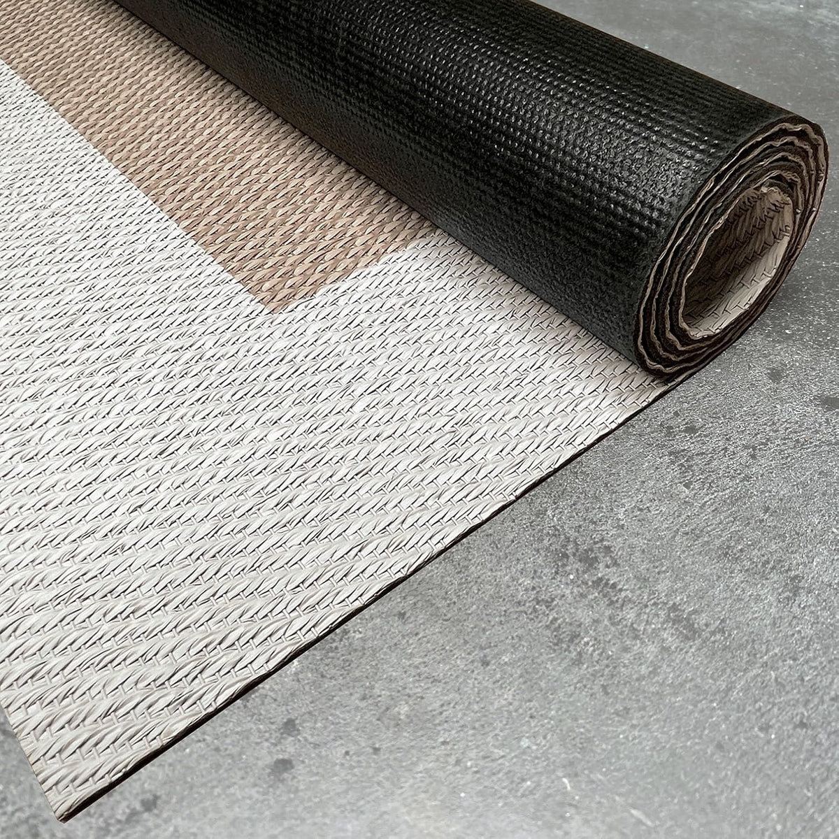 2026 Alfombra vinílica Premium de tejido trenzado de alta gama Marrón 200x290 cm