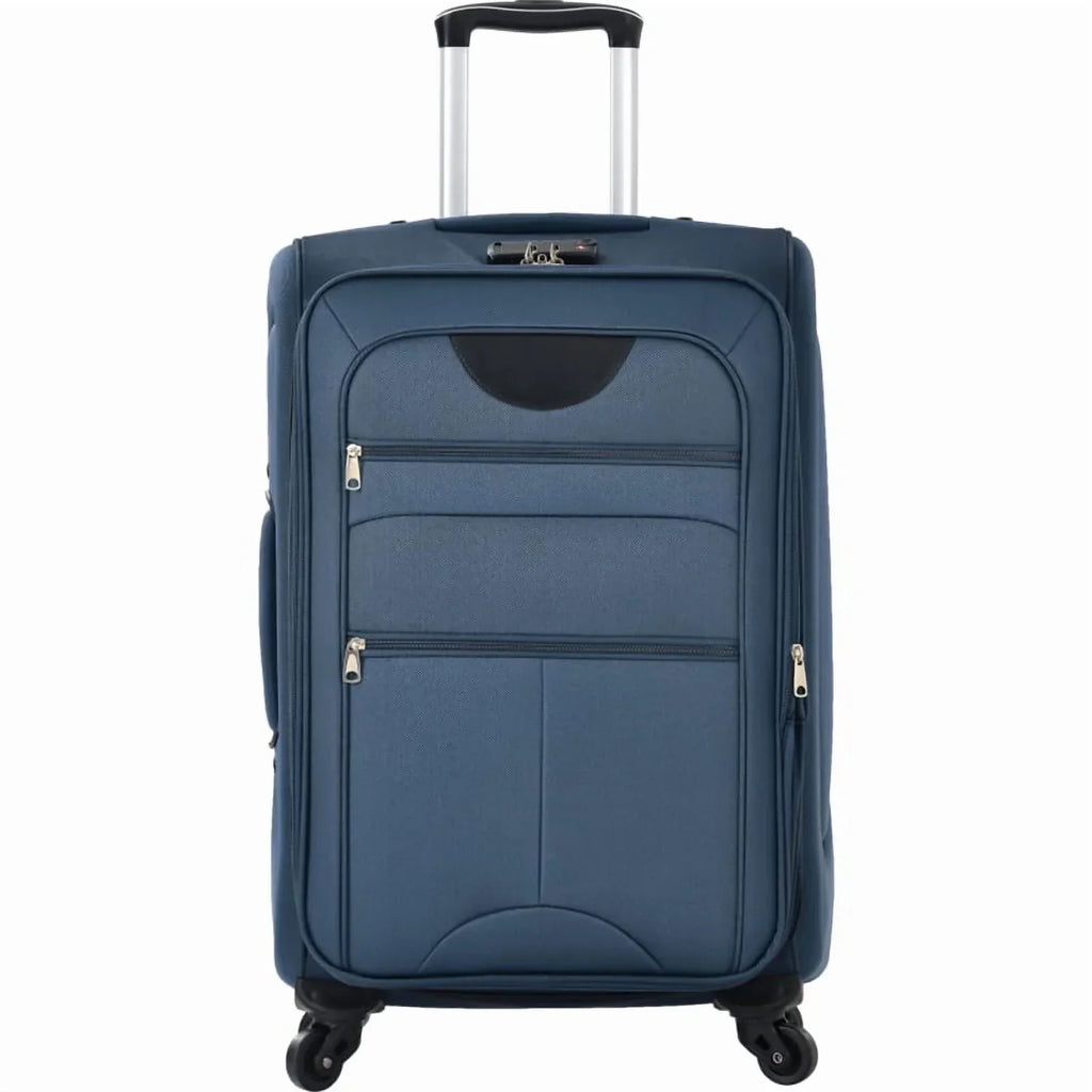 2026 NewSoftside Luggage Expandable 3 Piece Set Suitcase Upright Spinner Softshell Lightweight Luggage Travel Set