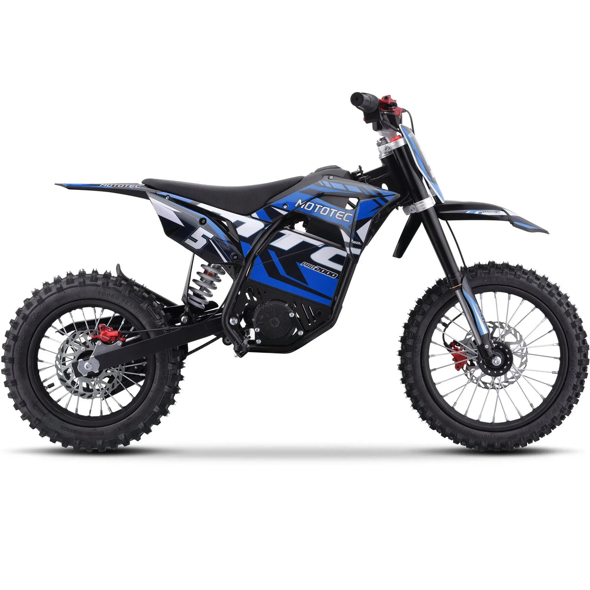 2026 NewMotoTec 60v Pro Electric Dirt Bike 2000w Lithium Blue
