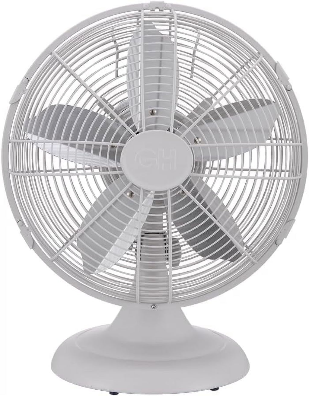2026 NewGood Housekeeping Retro All-Metal Table Fan (92618) with 3 Speed Settings, Wide Oscillation, and Carrying Handle"